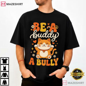 Cat Cute Be A Buddy Not A Bully Unity Day Orange T Shirt (1)