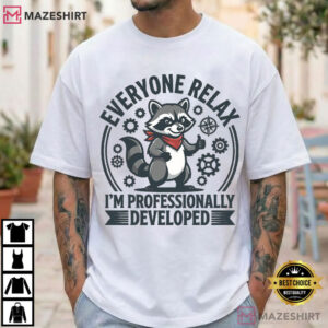 Raccoon Teacher Professionally Developed Funny T Shirt (1)