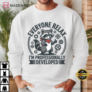 Raccoon Teacher Professionally Developed Funny T Shirt (3)