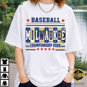 Milwaukee Baseball 2026 Championship Vintage Retro Baseball T Shirt (1)