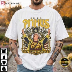 Trump Rally Primus Aunt Sue Middle Finger No Kings T Shirt (1)