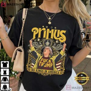 Trump Rally Primus Aunt Sue Middle Finger No Kings T Shirt (2)