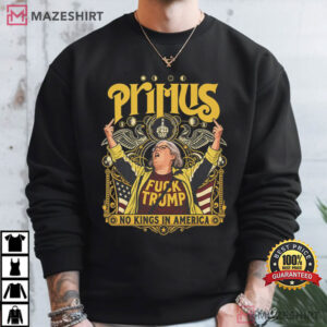 Trump Rally Primus Aunt Sue Middle Finger No Kings T Shirt (3)