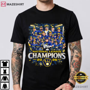 Milwaukee Brewers 2026 National League Champions Baseball T-Shirt