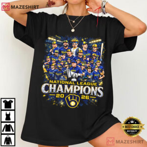 Milwaukee Brewers 2026 National League Champions Baseball T Shirt (2)