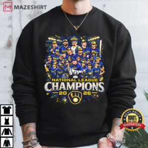 Milwaukee Brewers 2026 National League Champions Baseball T Shirt (3)