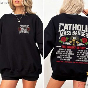 Catholic Mass Bangers Catholic Hymns Church Music Graphic T Shirt (4)