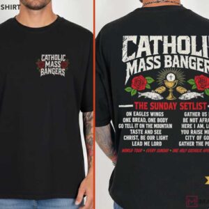 Catholic Mass Bangers Catholic Hymns Church Music Graphic T Shirt (1)