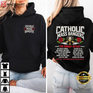 Catholic Mass Bangers Catholic Hymns Church Music Graphic T Shirt (2)
