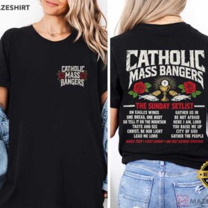 Catholic Mass Bangers Catholic Hymns Church Music Graphic T Shirt (3)