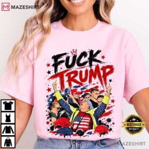 Trump Rally Protest Aunt Sue Middle Finger Anti Trump T Shirt (4)
