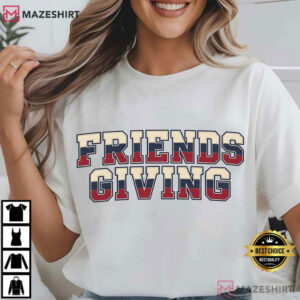Friendsgiving Varsity Retro Thanksgiving 2026 Fall Party T Shirt (4)