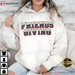 Friendsgiving Varsity Retro Thanksgiving 2026 Fall Party T Shirt (3)