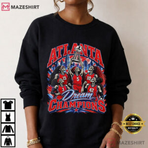 Atlanta Dream 2026 Champions Skull Womens Basketball T Shirt (1)