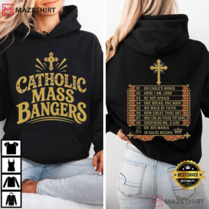 Catholic Mass Bangers Christian Concert Tour Tracklist T Shirt (3)