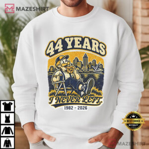 Milwaukee Baseball Fan 44 Years I Never Left 1982 2026 Game Day T Shirt (4)