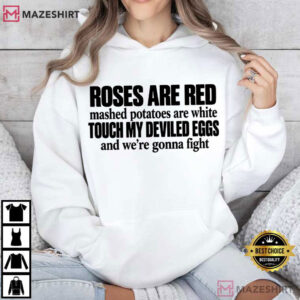 Roses Are Red Mashed Potatoes Are White Funny Thanksgiving Food T Shirt (4)
