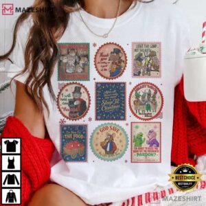 Disney The Muppet Christmas Carol Inspired Muppet Stamps Retro T Shi (3)