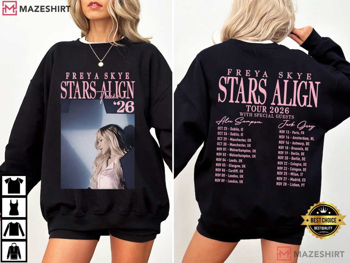 Freya Skye Stars Align Concert Tour 2026 Music Pop Singer T-Shirt Freya Skye Stars Align Concert Tour 2026 Music Pop Singer T-Shirt