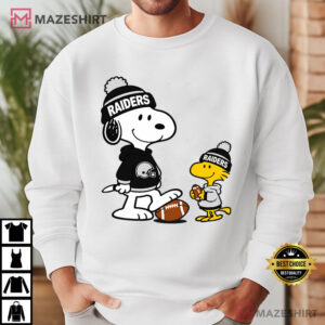 Las Vegas Raiders Football Snoopy And Woodstock Fan Gift T Shirt (2)