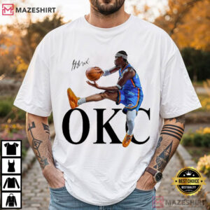 Oklahoma City Thunder Shai Gilgeous Alexander OKC Basketball T Shirt (1)