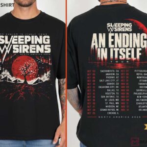 Sleeping With Sirens An Ending In Itself Tour 2026 Alternative Rock Concert T Shirt (4)