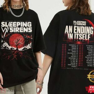 Sleeping With Sirens An Ending In Itself Tour 2026 Alternative Rock Concert T Shirt (1)