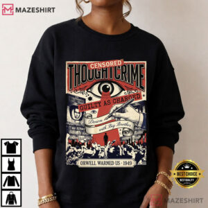 Thoughtcrime Guilty As Charged Down With Big Brother Dystopian Book Lover T Sh