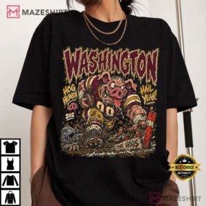 Washington Football Vintage Hog Retro DC Game Day Punk T Shirt (4)