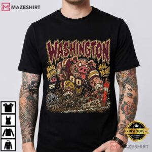 Washington Football Vintage Hog Retro DC Game Day Punk T Shirt (1)