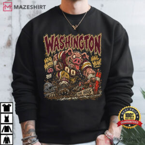 Washington Football Vintage Hog Retro DC Game Day Punk T Shirt (2)