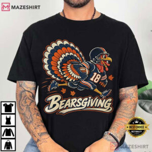 Beargiving Chicago Bears Football Bear Turkey Day Thanksgiving T Shirt (1)