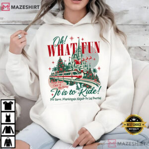 Disneyland Monorail Trip Oh What Fun It Is To Ride Vintage Christmas T Shi (4)