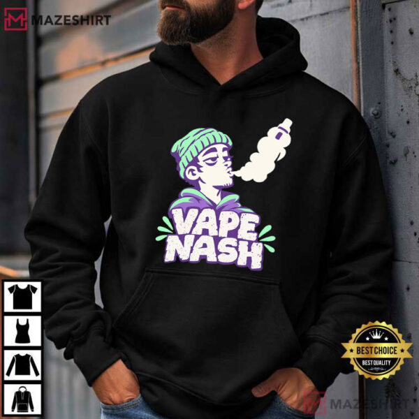 Vape Nash Cartoon Funny Vaping Cloud Chaser T-Shirt