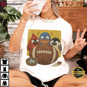 Bird Lover Football Cute Season Game Day T Shirt (1)