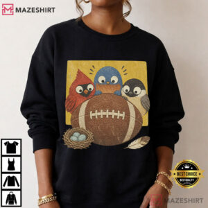 Bird Lover Football Cute Season Game Day T Shirt (3)