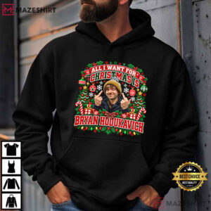 All I Want For Christmas Is Bryan Hodukavich Funny Middle Finger T Shirt (3)