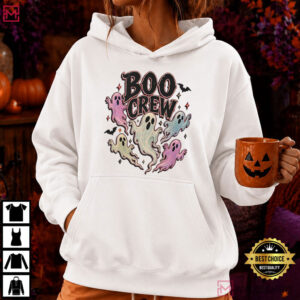 Boo Crew Ghosts Halloween Cute Spooky Ghost Spooky Season T Shirt (4)