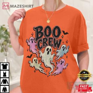 Boo Crew Ghosts Halloween Cute Spooky Ghost Spooky Season T Shirt (1)
