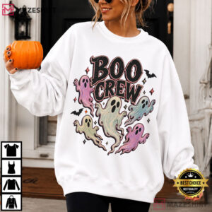 Boo Crew Ghosts Halloween Cute Spooky Ghost Spooky Season T Shirt (3)