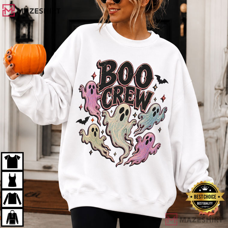 Boo Crew Ghosts Halloween Cute Spooky Ghost Spooky Season T-Shirt Boo Crew Ghosts Halloween Cute Spooky Ghost Spooky Season T-Shirt