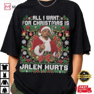 All I Want For Christmas Is Jalen Hurts Funny Philadelphia Football T Sh (4)