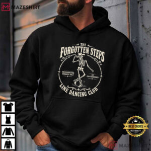 Skeleton Forgotten Steps Linedancing Club Funny Line Dancing T Shirt ( (4)