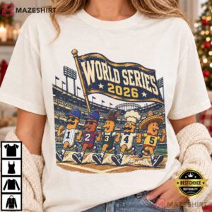 Milwaukee Brewers World Series 2026 Baseball Players Famous Racing Sausages T Shirt (4)