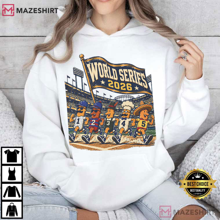 Milwaukee Brewers World Series 2026 Baseball Players Famous Racing Sausages T-Shirt Milwaukee Brewers World Series 2026 Baseball Players Famous Racing Sausages T-Shirt