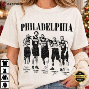 Philadelphia 76ers Vintage Philly Basketball Fan Gift T Shirt (4)