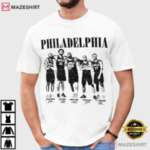 Philadelphia 76ers Vintage Philly Basketball Fan Gift T Shirt (1)