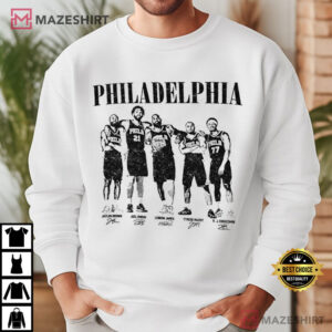 Philadelphia 76ers Vintage Philly Basketball Fan Gift T Shirt (2)