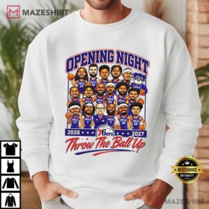 Philadelphia Opening Night 2026 2027 Throw The Ball Up Basketball T Shirt (2)